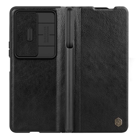 کیف چرمی نیلکین سامسونگ Samsung Galaxy Z Fold 4 5G Nillkin Qin Pro Leather Case دارای محافظ دوربین