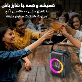 اسپیکر بلوتوث دبلیو کینگ W-King T9Mini توان 20 وات رم خور و فلش خور