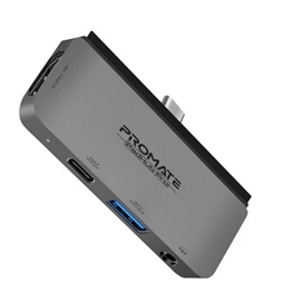 هاب USB-C پرومیت مدل PADHUB-PRO.GREY با 4 درگاه خروجی