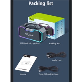 اسپیکر بلوتوثی قابل حمل زیلوت مدل S57