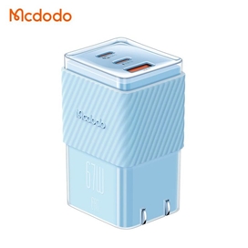 شارژر آداپتور دیواری مینی 3 پورت 67 وات مک دودو مدل MCDODO CH-148 GAN5