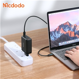 شارژر آداپتور دیواری چهار پورت 120 وات مک دودو به همراه کابل 2 متری MCDODO CH-0771 120W GaN Three Type-C + USB-A Universal Charger