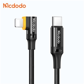 کابل شارژ هوشمند 36 واتی تایپ سی به لایتنینگ مک دودو مدل MCDODO CA-1262 طول 2 متر دارای قطع کن اتوماتیک