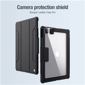 کیف کلاسوری نیلکین مدل Camshield Bumper Leather مناسب برای تبلت اپل iPad Pro 12.9 2020 / iPad Pro 12.9 2021