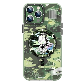 قاب YOUNGKIT یانگکیت Camouflage Circuit Strong Anti-Drop Impact Series Green مناسب برای Apple iPhone 13