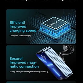 هولدر و شاژر وایرلس مگنتی جویروم Joyroom JR-ZS290