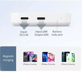 پاوربانک وایرلس مگنتی رسی RECCI Wireless Magnetic Powerbank RPB-W09