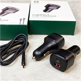 شارژر فندکی Car Charger گرین Green مدل 20 وات 20W به همراه کابل Type-C