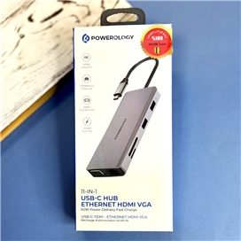 هاب 11 پورت USB-C پاورلوژی POWEROLOGY مدل P11CHBGY