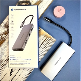 هاب 11 پورت USB-C پاورلوژی POWEROLOGY مدل P11CHBGY