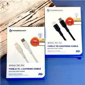 کابل شارژ USB-C To Lightning پاورولوژی Powerology مدل PWCTL1M