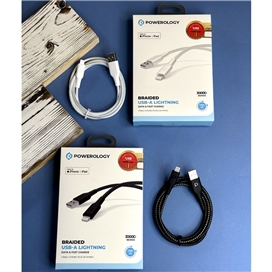 کابل شارژ USB-C To Lightning پاورولوژی Powerology مدل P23BRCL2BK