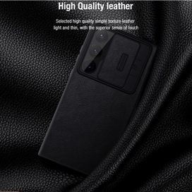 کیف کلاسوری نیلکین مدل Qin Pro Leather Case مناسب برای گوشی موبایل سامسونگ Galaxy S23 Ultra