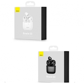 هندزفری بلوتوث دوگوش بیسوس Baseus E8 Bowie ENC True Wireless Earphones NGE8-01