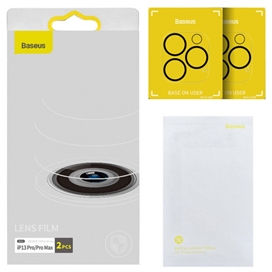 پک 2تایی محافظ لنز دوربین شیشه ای آیفون Baseus Lens Film for iPhone 13 Pro SGQK000102