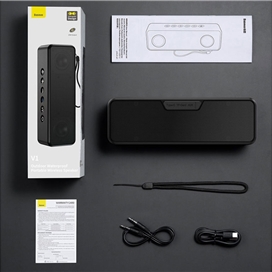 اسپیکر بلوتوث ضدآب بیسوس Baseus V1 Wireless Speaker WSVY000001