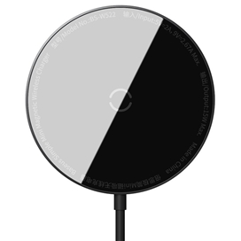 شارژر وایرلس بیسوس Baseus Simple Magnetic Wireless Charger WXJK-F01 توان 15 وات مخصوص سری آیفون 12
