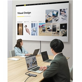 هاب 9 پورت بیسوس Baseus STARJOY Metal Gleam Series 9 in 1 Multifunctional Type-C HUB WKWG060013