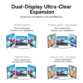 هاب 9 پورت بیسوس Baseus STARJOY Metal Gleam Series 9 in 1 Multifunctional Type-C HUB WKWG060013