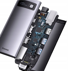 هاب 9 پورت بیسوس Baseus STARJOY Metal Gleam Series 9 in 1 Multifunctional Type-C HUB WKWG060013