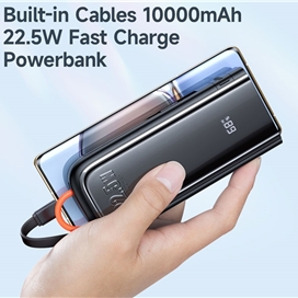 پاوربانک 10000 به همراه کابل لایتنینگ و تایپ‌سی مک‌دودو MCDODO MC-116 22.5W Power Bank