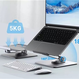 پایه نگهدارنده رومیزی لپ تاپ رسی Recci RHO-M17 Multi Angle Laptop Stand