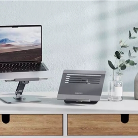 پایه نگهدارنده رومیزی لپ تاپ رسی Recci RHO-M17 Multi Angle Laptop Stand