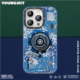 قاب YOUNGKIT یانگ کیت Camouflage Circuit Strong Anti Drop Impact Series Blue مناسب برای Apple iPhone 14 Pro Max