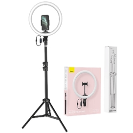رینگ لایت بیسوس Baseus Live Stream Holder-floor Stand Ring Light CRZB12-B01 پایه 160 سانتی و هولدر