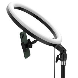 رینگ لایت بیسوس Baseus Live Stream Holder-floor Stand Ring Light CRZB12-B01 پایه 160 سانتی و هولدر