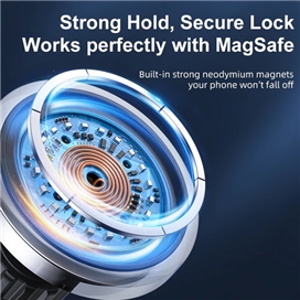 هولدر و شارژر وایرلس جویروم JOYROOM 15W Magnetic Wireless Car Charger Holder JR-ZS291