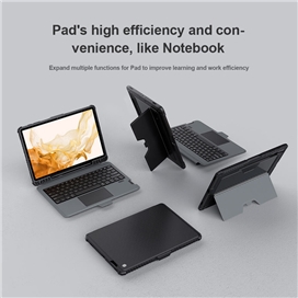کیف کلاسوری کیبورد دار نیلکین مدل Bumper Combo Keyboard مناسب برای تبلت سامسونگ Galaxy Tab S7 Plus