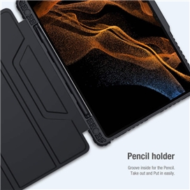 کیف کلاسوری نیلکین مدل Camshield Bumper Leather مناسب برای تبلت سامسونگ Galaxy Tab S7 plus