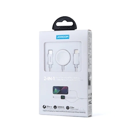 کابل دو کاره لایتنینگ و اپل واچ به Type C جویروم Joyroom IP Watch Magnetic Charger