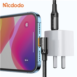 کابل شارژ هوشمند 36 واتی تایپ سی به لایتنینگ مک دودو مدل MCDODO CA-1262 طول 2 متر دارای قطع کن اتوماتیک