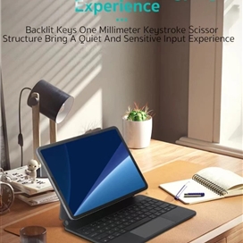 کیبورد مگنتی آیپد پرو 11 برند کوتسی مدل Coteci Magic Keyboard For Apple iPad Pro 11 2020-2021-2022 64012