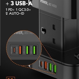 چند راهی برق 3 در 1 الدینیو 2500 وات LDNIO TOWER 3 in 1 Power Extension Cord SKW6457