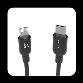 کابل USb-C به لایتنینگ آدام المنتس مدل PeAk II C300B سه متری