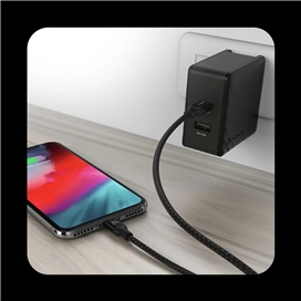 کابل USb-C به لایتنینگ آدام المنتس مدل PeAk II C300B سه متری