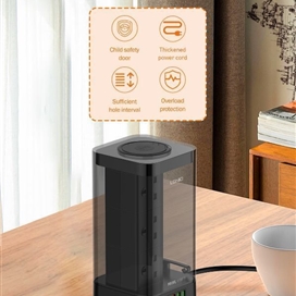چند راهی برق 3 در 1 الدینیو 2500 وات LDNIO TOWER 3 in 1 Power Extension Cord SKW6457