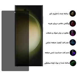 محافظ صفحه نمایش حریم شخصی اپیکوی مدل Hydrogel-Privacy مناسب برای گوشی موبایل سامسونگ Galaxy S23 Ultra