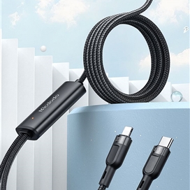 کابل شارژ 100 واتی تایپ سی به لایتنینگ+تایپ سی مک دودو مدل MCDODO CA-878 طول 120 سانتیمتر