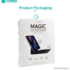 کیبورد مگنتی آیپد پرو 11 برند کوتسی مدل Coteci Magic Keyboard For Apple iPad Pro 11 2020-2021-2022 64012
