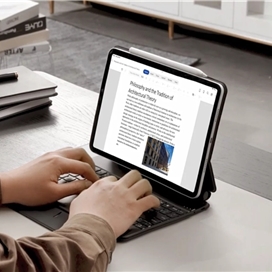 کیف و کیبورد آیپد ایر 10.9 برند ESR مدل iPad Air 5/4 Rebound Magnetic Keyboard Case