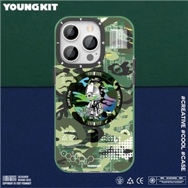 قاب YOUNGKIT یانگ کیت Camouflage Circuit Strong Anti Drop Impact Series Green مناسب برای Apple iPhone 14 Pro Max