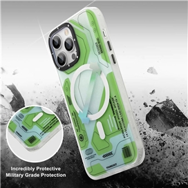 قاب YOUNGKIT یانگکیت Metaverse Green Strong Anti-Drop Impact Series مناسب برای Apple iPhone 13 Pro