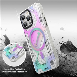 قاب YOUNGKIT یانگکیت Metaverse Silver Strong Anti-Drop Impact Series مناسب برای Apple iPhone 13 Pro