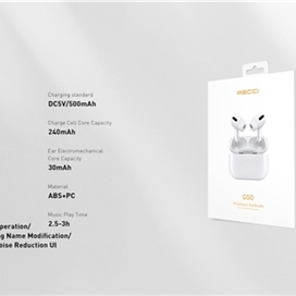 هدفون بلوتوثی رسی Wireless Earbuds Recci G50 Pro