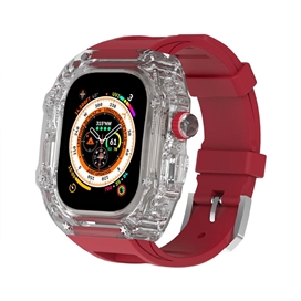 بند و گارد HUALIMEI مدل Transparent Richard-mille Mod Kit For Apple Watch Ultra 49mm