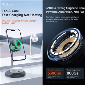 شارژر بی سیم مگ سیف دو کاره مکدودو mcdodo CH-2151 2 In 1 Wireless Charger